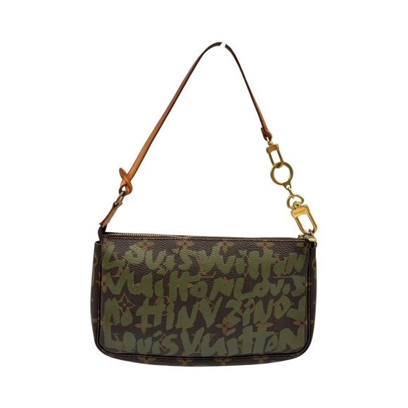 LOUIS VUITTON Brown Monogram Coated Canvas Pouch - Picture 1 of 10